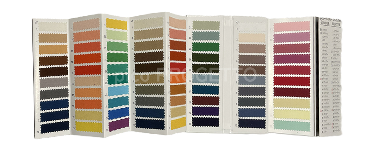 神奈川パーソナルカラー診断│pico PROGETTO│120色診断カラーチップの参考画像