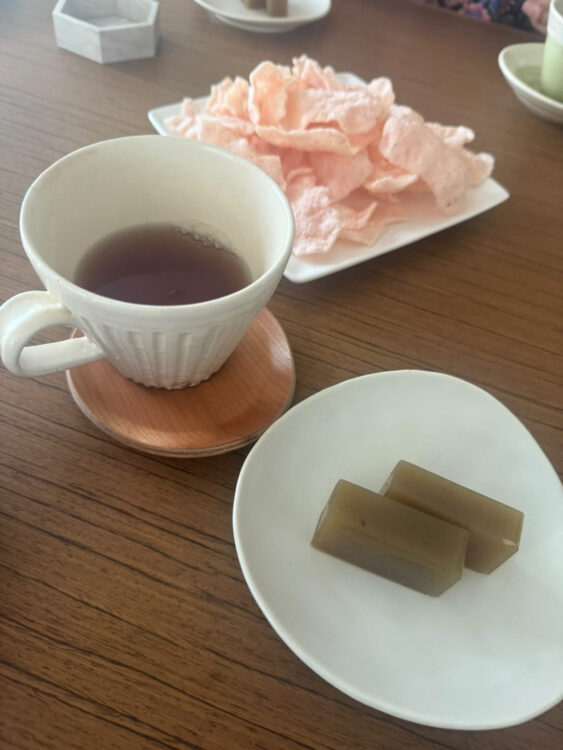 pico PROGETTO│コラボお茶会イベントのお茶菓子 栗ようかんと紅茶